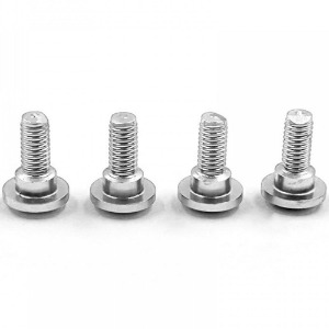 하비몬[#SDY-0325SV] [4개입｜서보 스크류] Aluminum Servo Grommet Step Screws (Silver) (규격 M3 x 길이 8.0mm/나사산 부분 6.0mm)[상품코드]SLIDELOGY