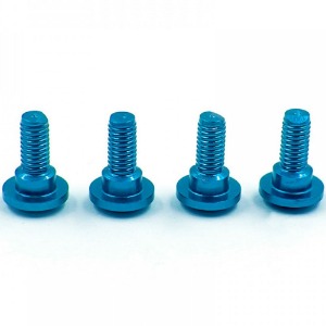 하비몬[#SDY-0325LB] [4개입｜서보 스크류] Aluminum Servo Grommet Step Screws (Blue) (규격 M3 x 길이 8.0mm/나사산 부분 6.0mm)[상품코드]SLIDELOGY