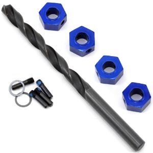 하비몬[#AX6869] [4개입] 12mm Aluminum Hex Wheel Adapter for 6mm Shaft (Blue) (for Slash 4x4, Stampede 4x4, Rally) (트랙사스 레보, 슬래이어, XO-1 사용 가능)[상품코드]TRAXXAS
