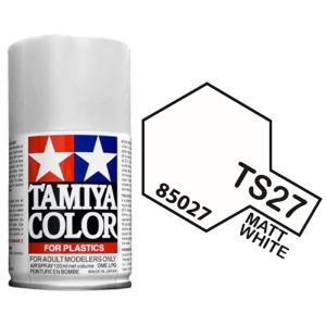 하비몬[#TA85027] TS-27 Matte White (타미야 캔 스프레이 도료 TS27)[상품코드]TAMIYA