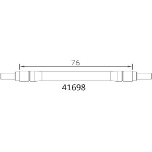 하비몬[#97401100] [1개입] Thrust Rod (76mm) for EMO-X (설명서 품번 #41698)[상품코드]CROSS-RC